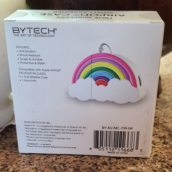 NIB Rainbow Airpods Case with Carabiner(Airpods 1st & 2nd Gen)* case only - Picture 3 of 3